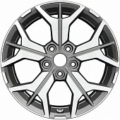 Khomen KHW 1715 7x17 5*110 ET46 DIA63.3 Black Литой
